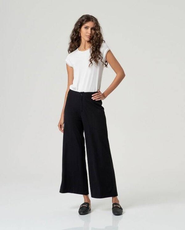 Surkana, cropped pants, black