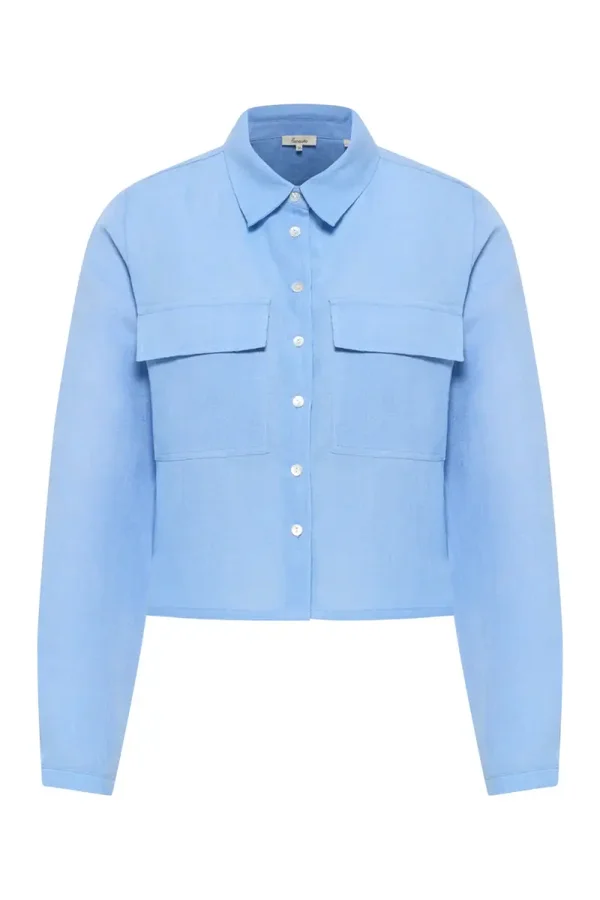 Tranquillo, jacket blouse, vista blue