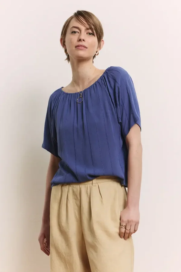 Tranquillo, blouse Ruuth, indigo blue