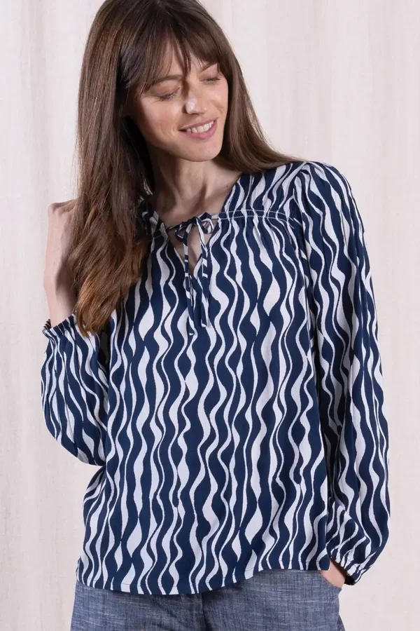 Nomads, blouse met smock,