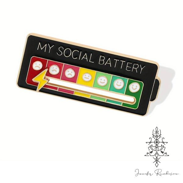 Social Battery Pin