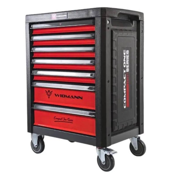 WIDMANN COMPACT ONE – stainless 7 or 6 full drawers -RED -272 pcs-CRV