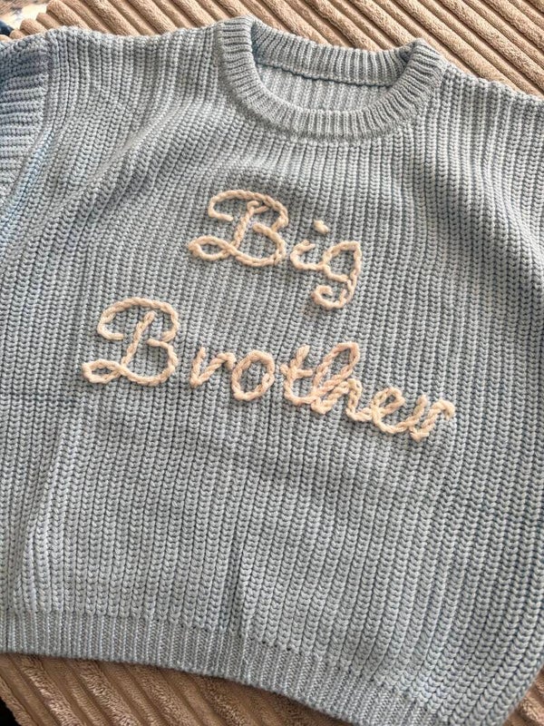 💛 Hand Embroidered Baby Announcement Jumpers