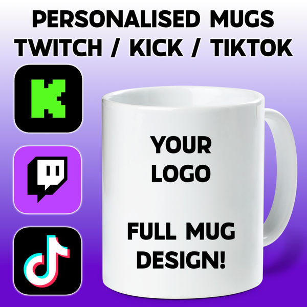 Personalised Twitch/Kick/Tiktok Creator Mug!