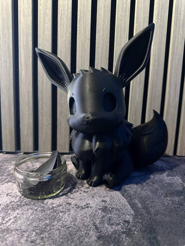 Eevee Pokemon 3D Printed Model - Approx 27cm Tall - Paint Your Own!