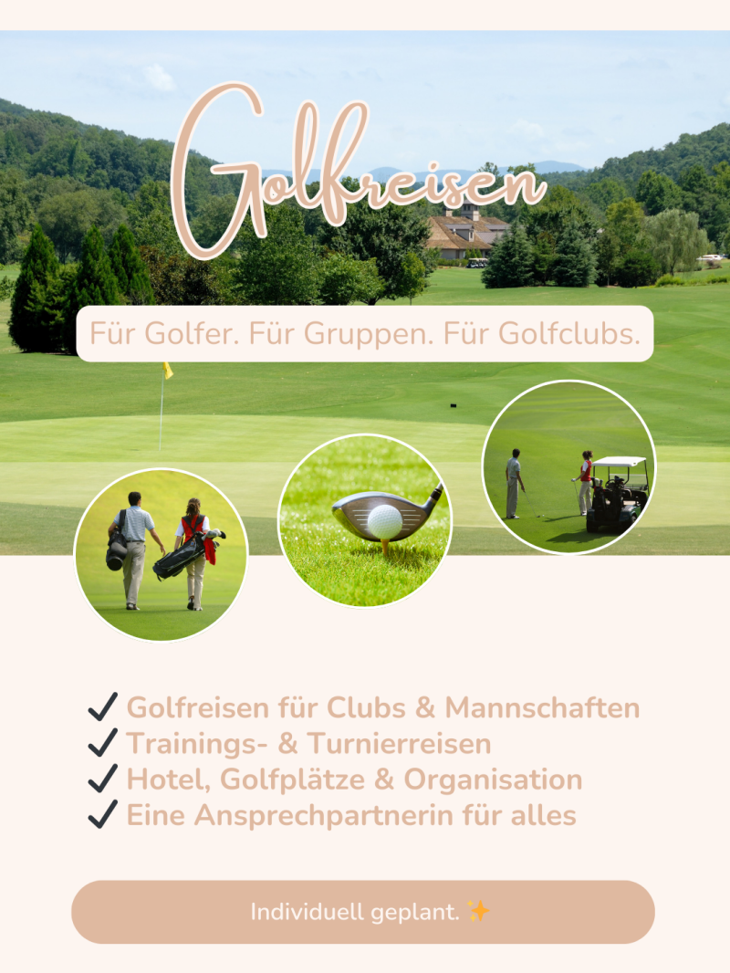 Golfreise buchen exklusive Golfplätze und Hotels Reisebüro Geesthacht