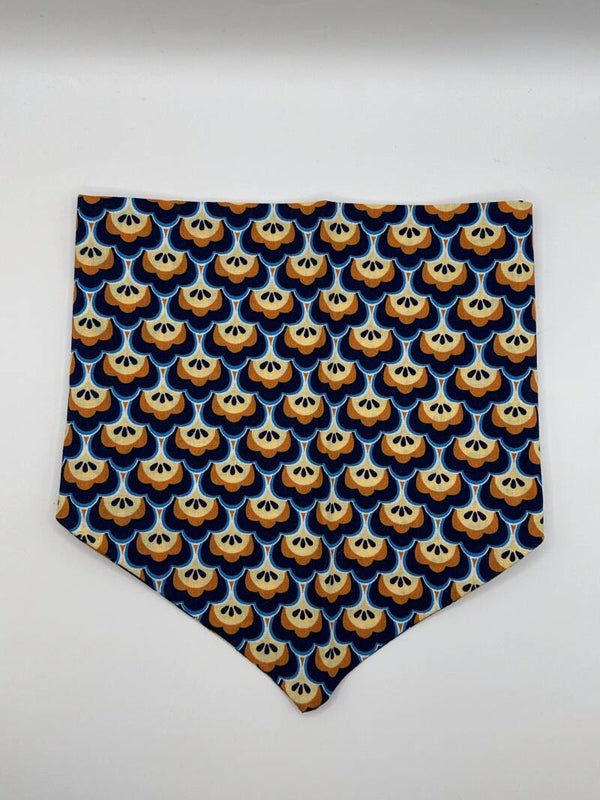 Orange Flower Bandana
