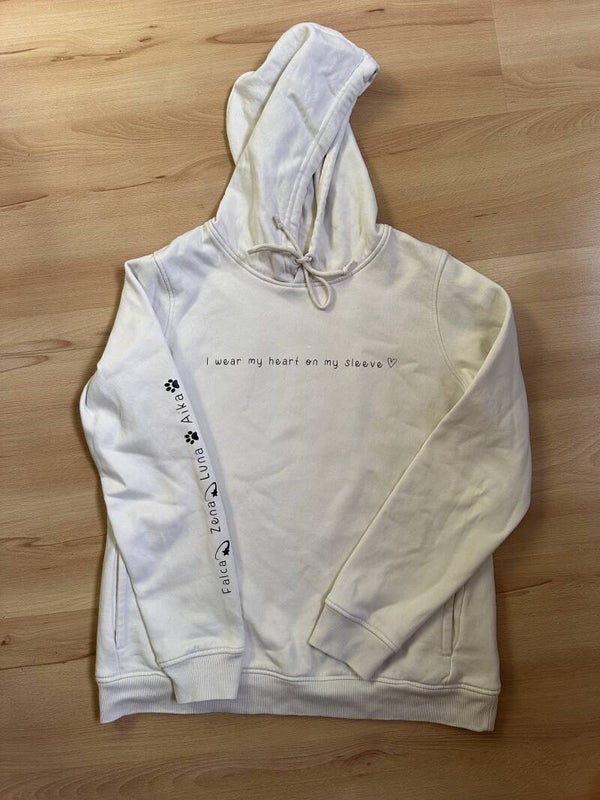 I wear my heart on my sleeve hoodie