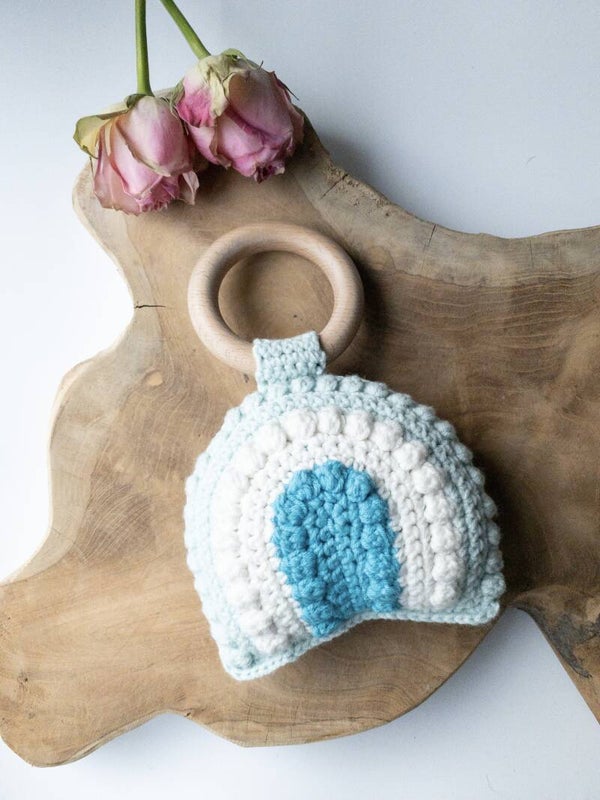 Bijtring - Regenboog - Blauw