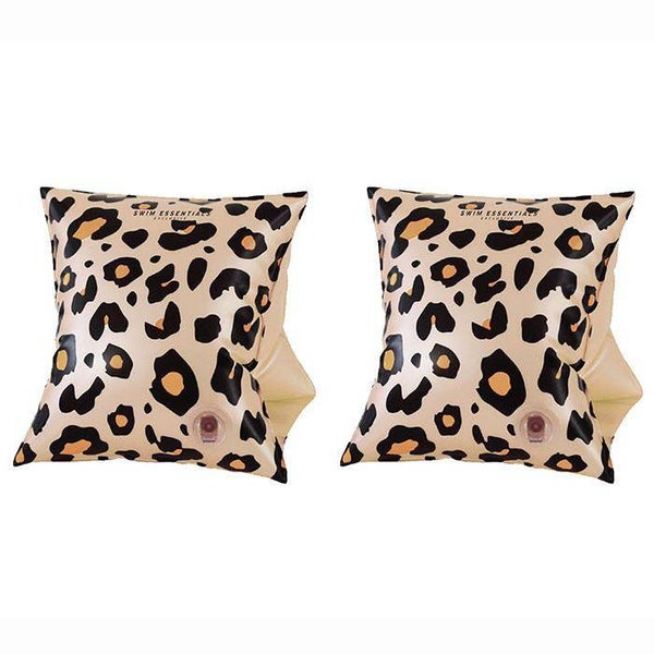 Zwembandjes - Beige Panterprint - 2-6 jaar