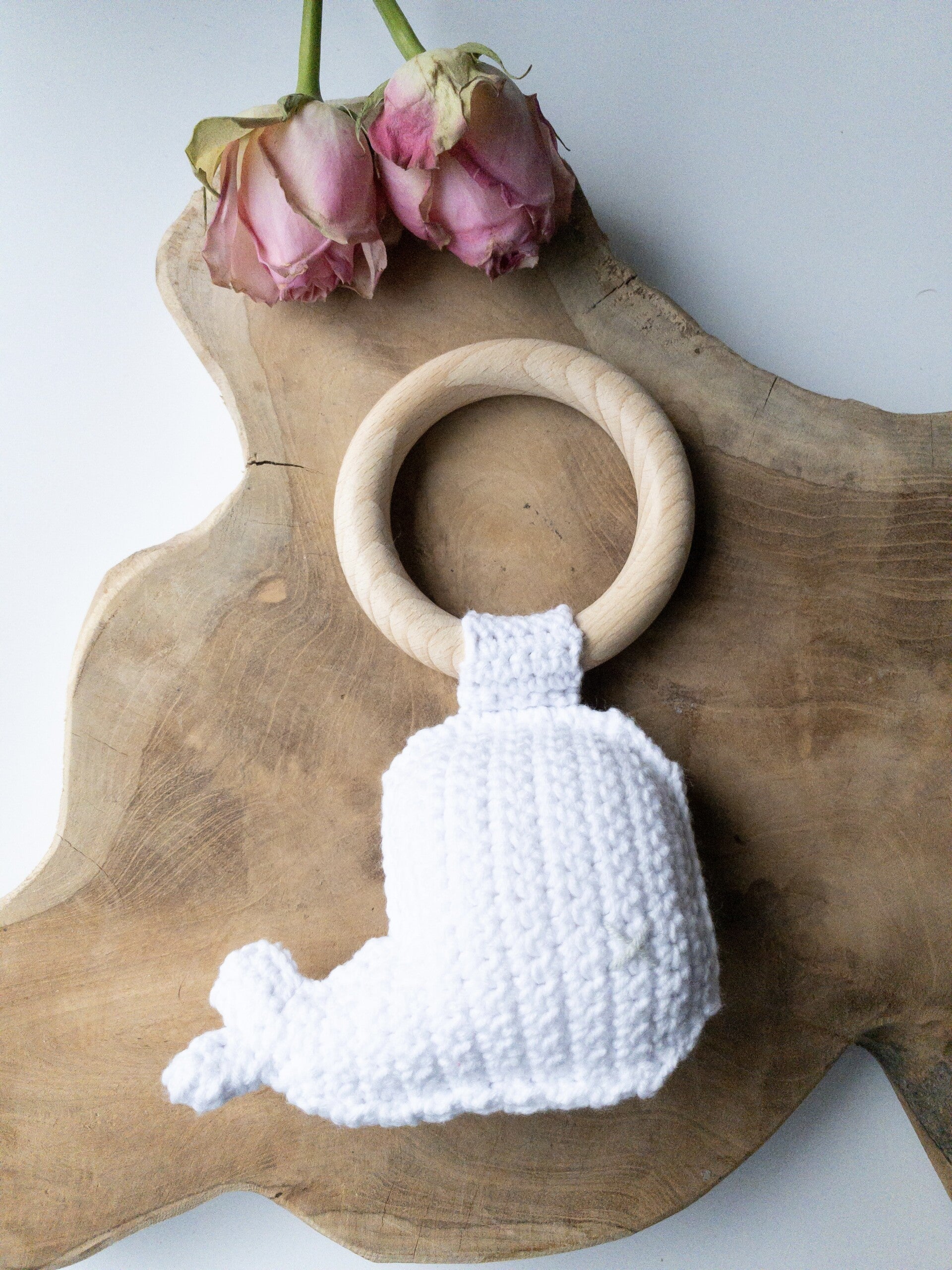 Bijtring - Walvis - Wit