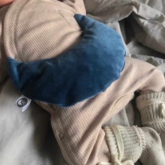 Warmtemaantje - Bio-velours Ocean Blue