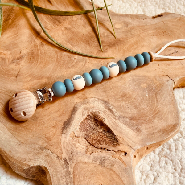 Newborn Speenkoord - Snor Blauw