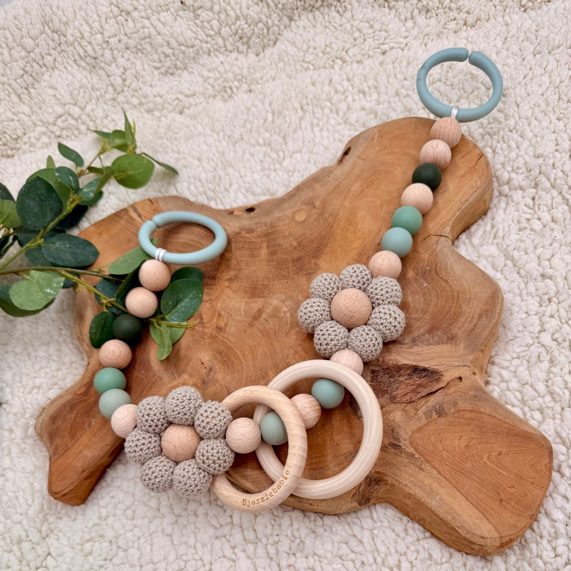 Wagenspanner - Bloemen - Green