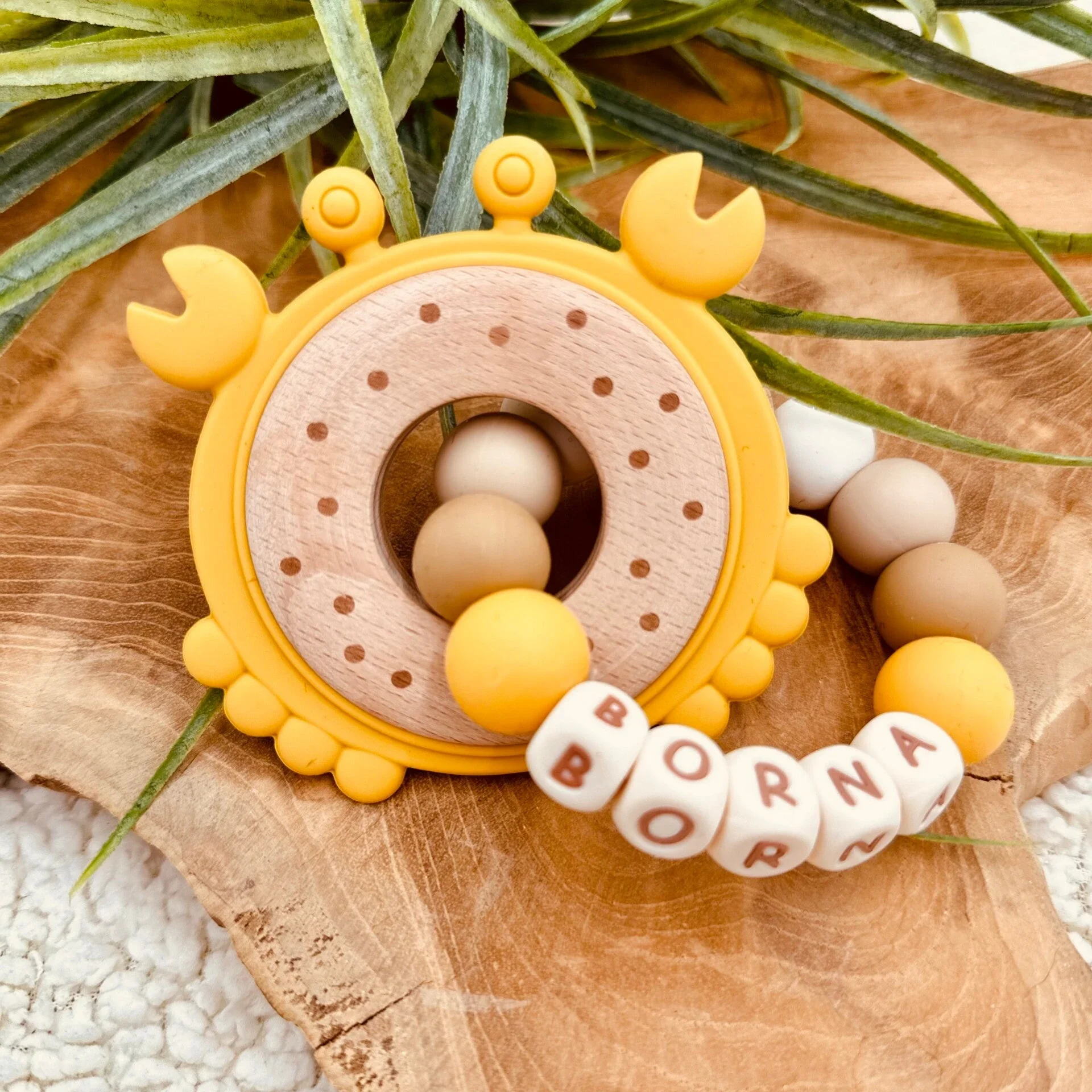 Bijtring met Naam - Krab