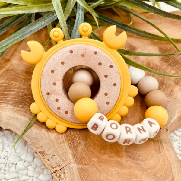 Bijtring met Naam - Krab