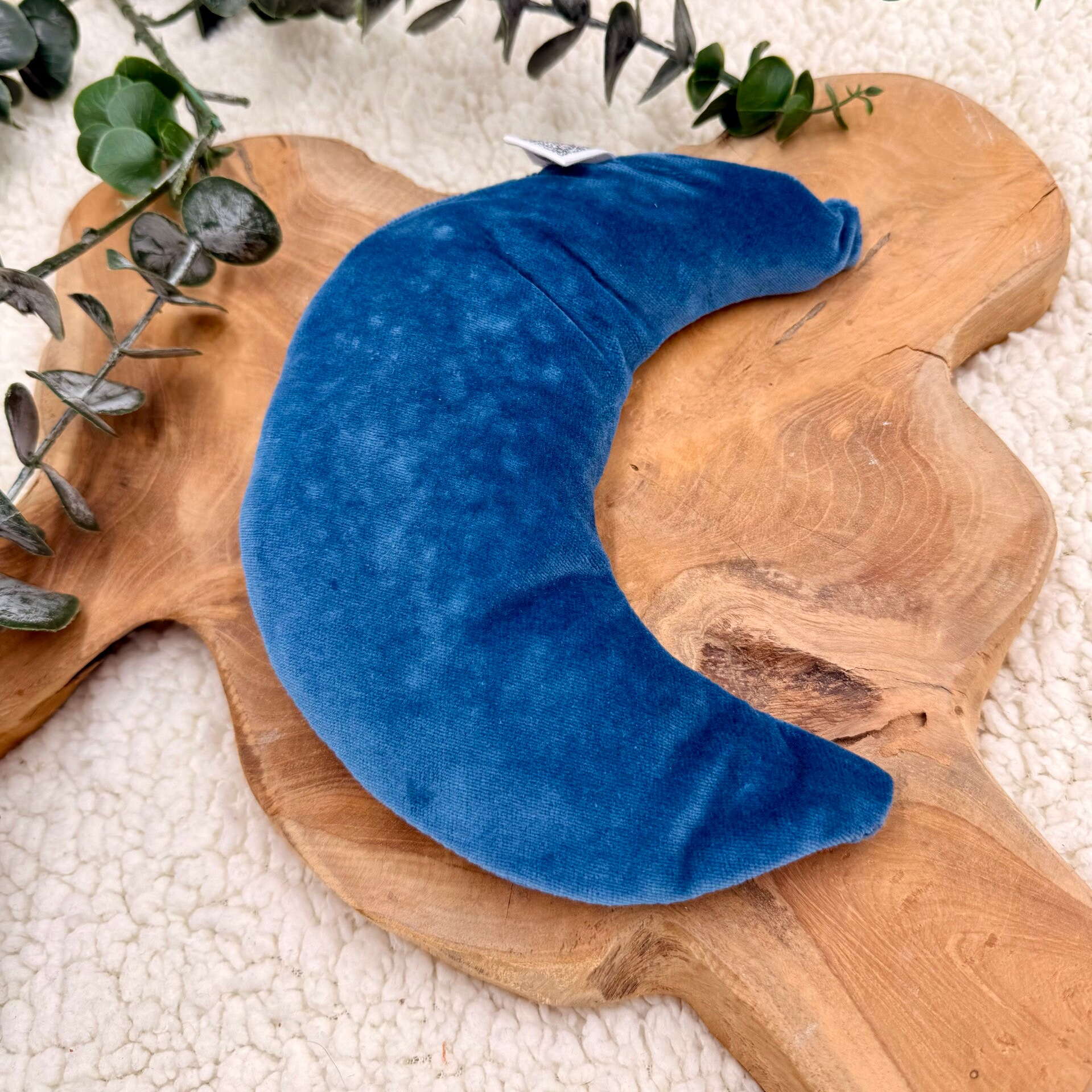 Warmtemaantje - Bio-velours Ocean Blue