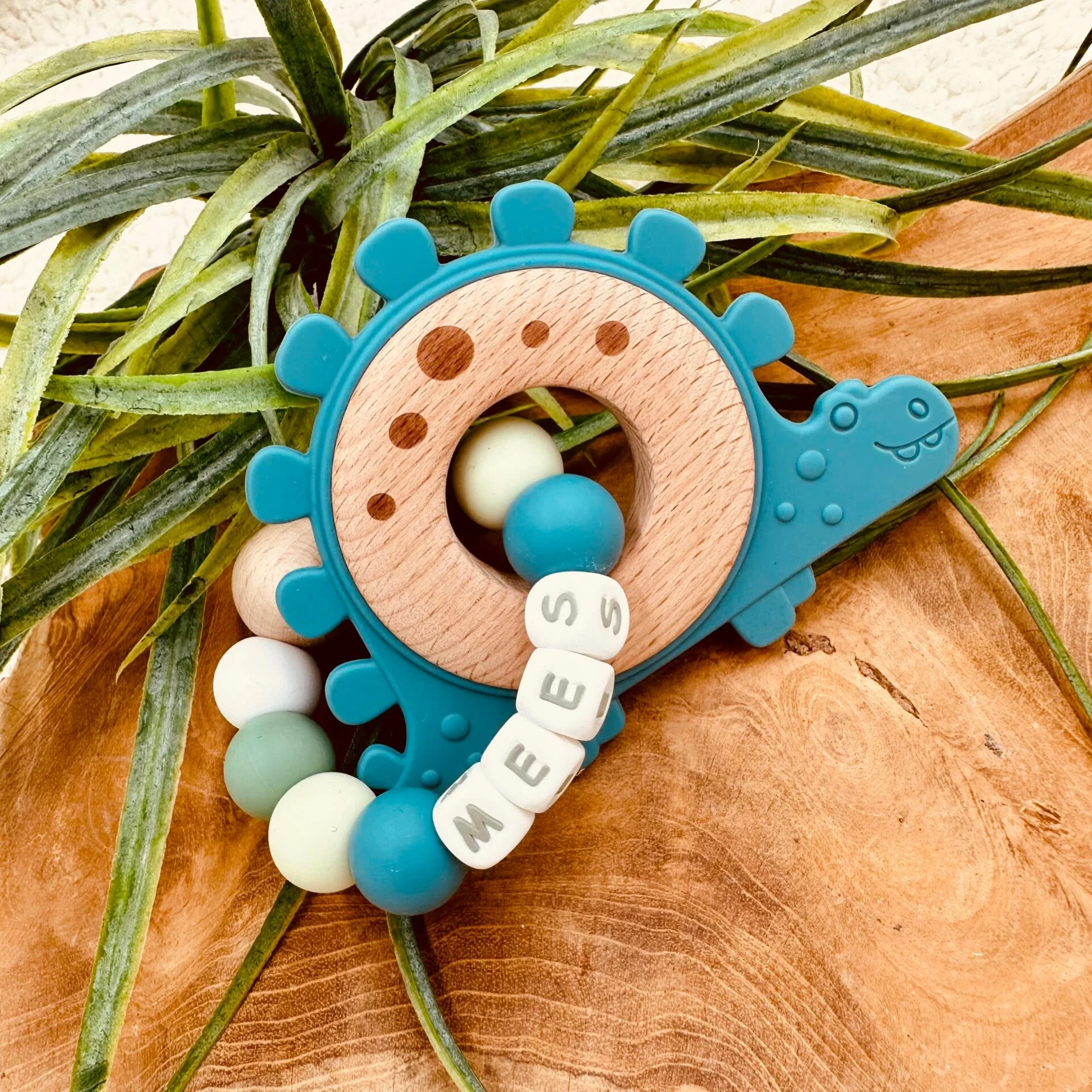 Bijtring met Naam - Dino