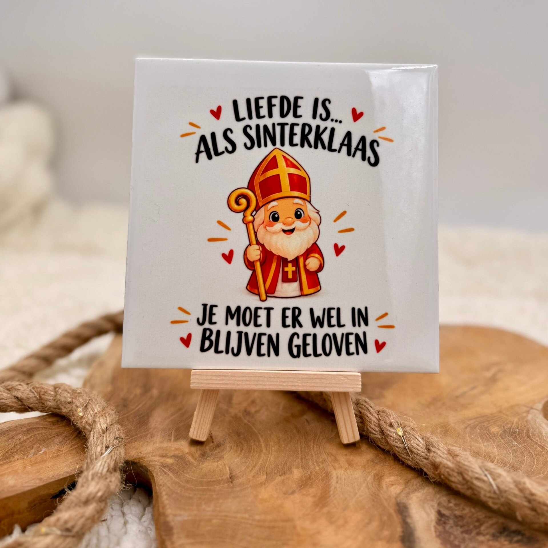 Sinterklaas Tegeltje - Liefde is …