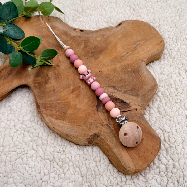 Speenkoord Beertje - Pink