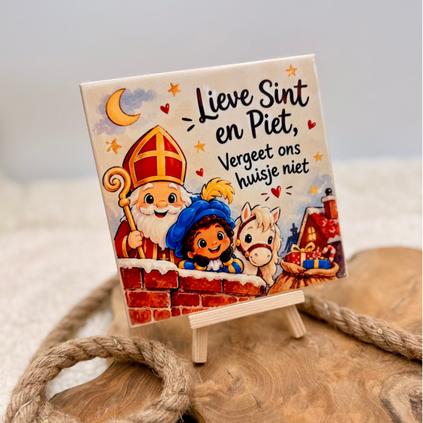 Tegeltje - Lieve Sint & Piet