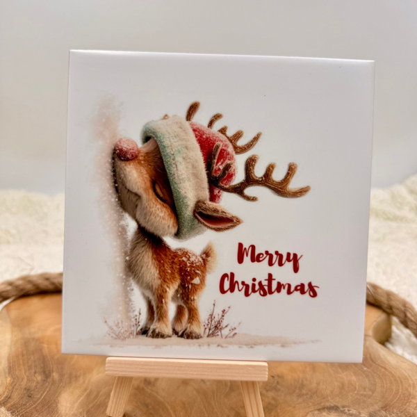 Kerst tegeltje - Merry Christmas