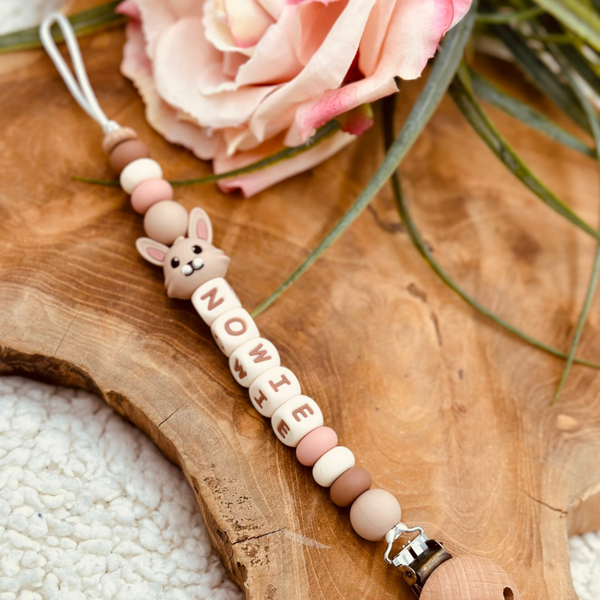 Speenkoord 3D Bunny met NAAM