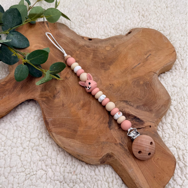 Speenkoord Bunny - Pink