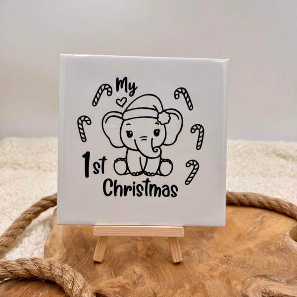 Kerst Tegeltje - My 1ste Christmas