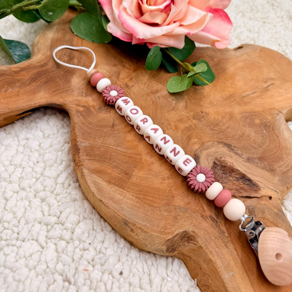 Speenkoord Bloem met Naam