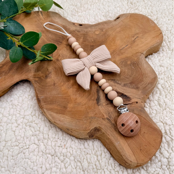 Speenkoord Strik - Licht Beige