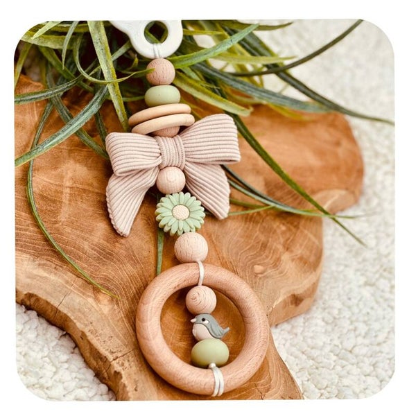 Speelkoord Daisy Musje - Mokka