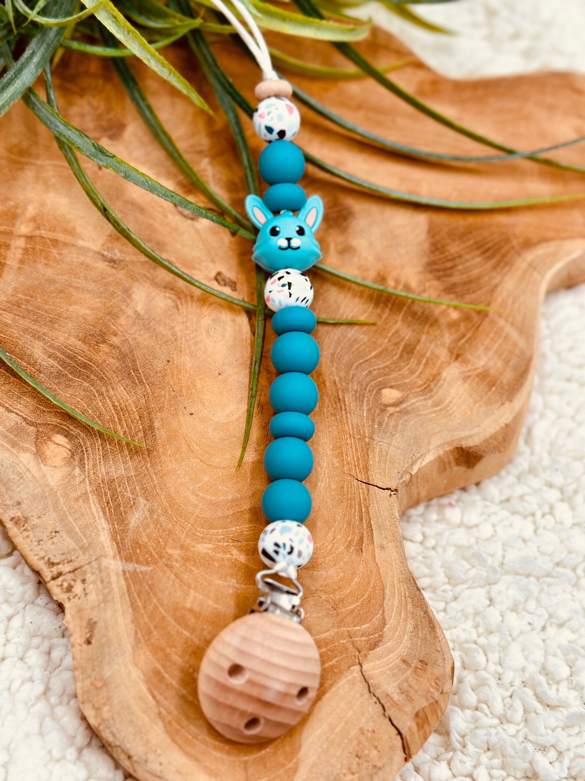 Speenkoord - Bunny - Blauw