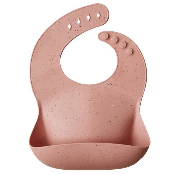 Mushie Siliconen Slab - Peach Terrazzo