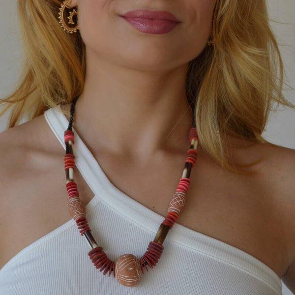 Bohemian beads necklace