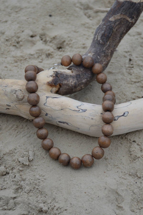 Wooden beads necklace