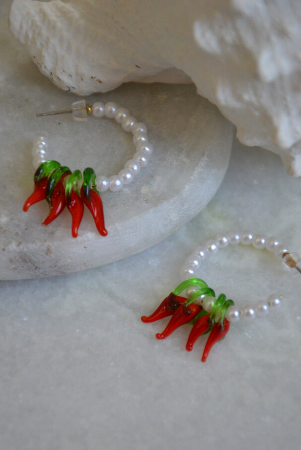 Pearl & Pepper hoops small