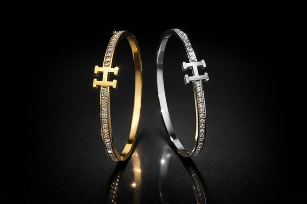 H armband zilver en goud