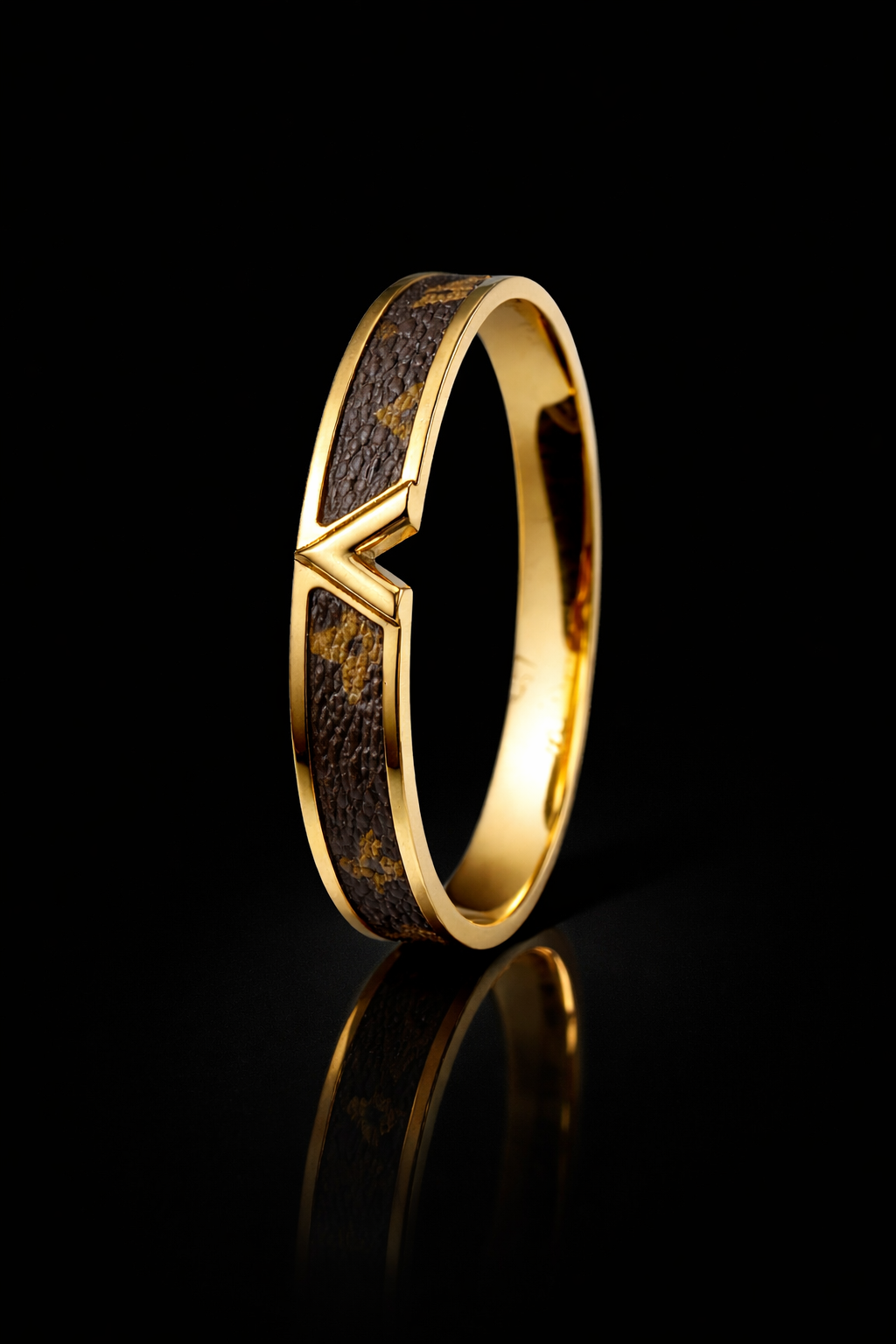Lv bangle met leer 1:1
