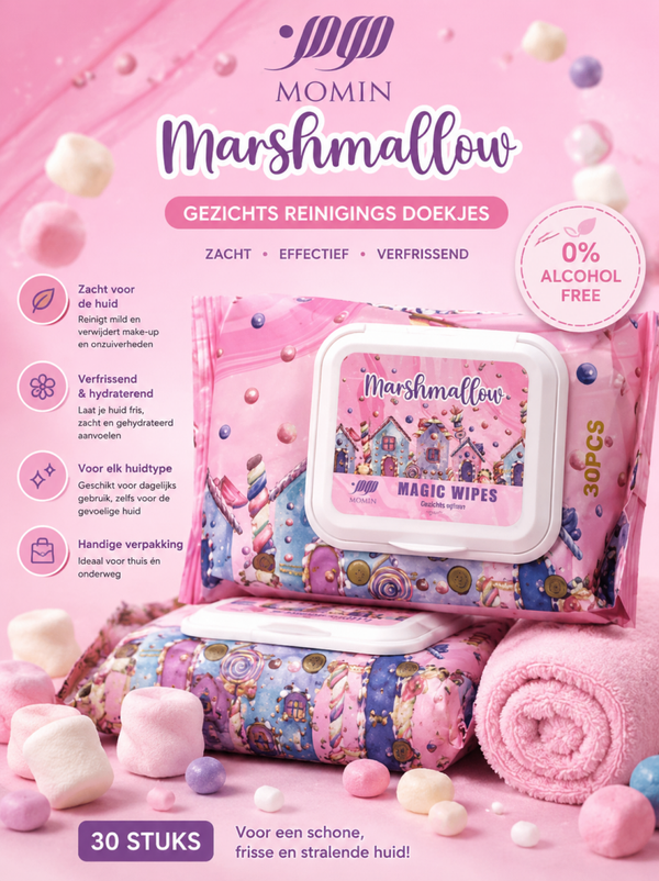 Gezichts doekjes pre order  marshmallow