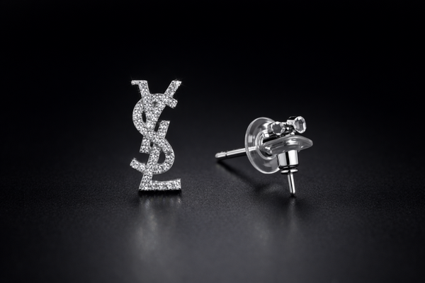 Ysl 1:1 zilver oorknopjes