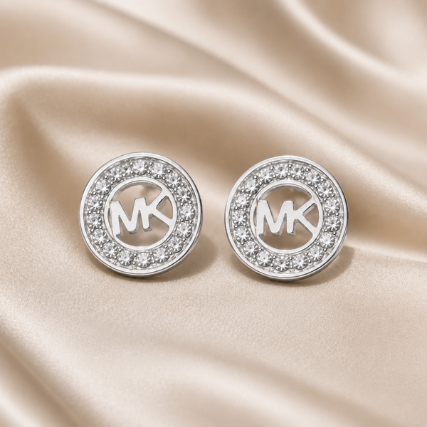 Oorknopjes mk diamand zilver