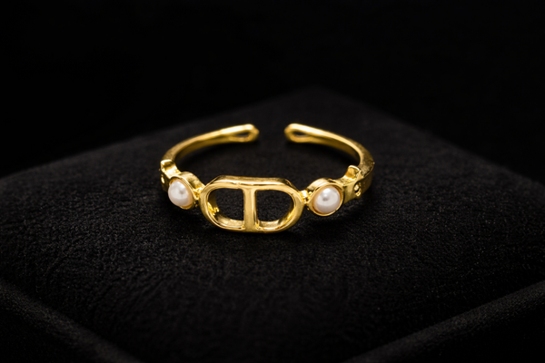 Dior 1:1 verstelbare ring goud