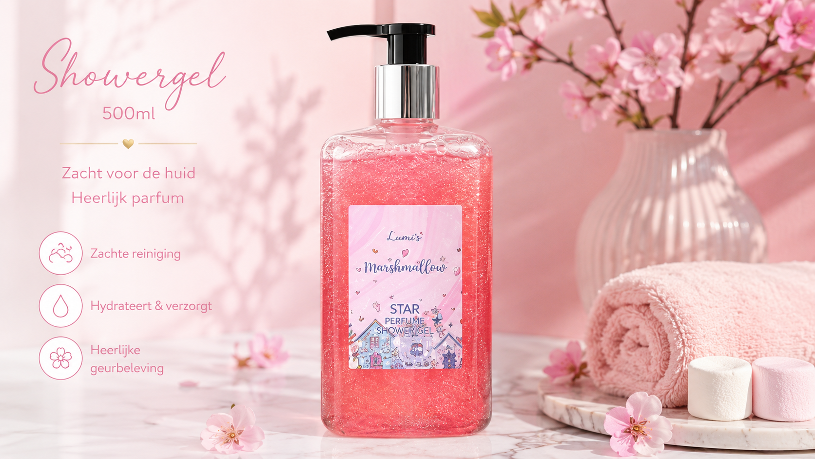 Shower gel marshmallow  500 ml pre order