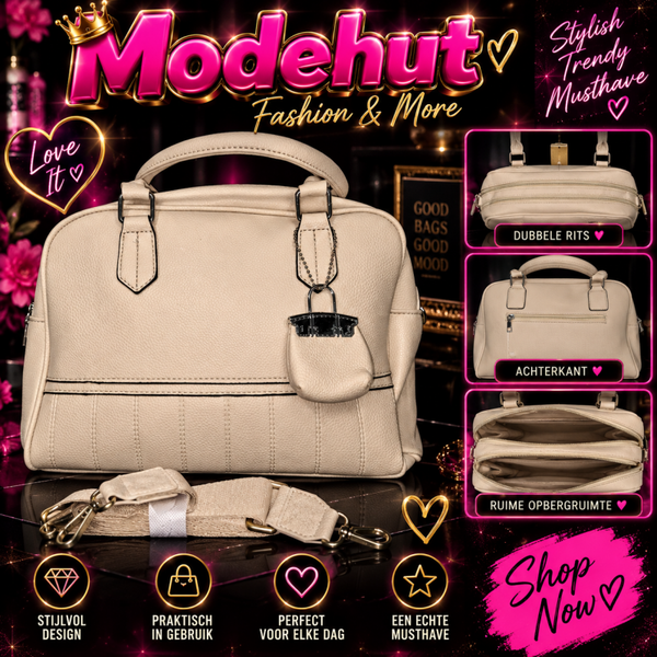 Ruime beige tas