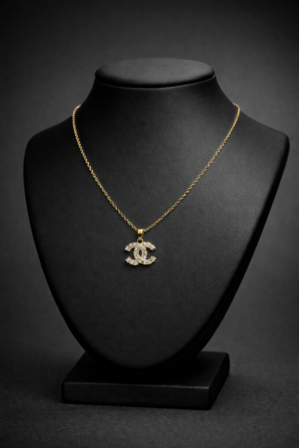Chanel 1:1 ketting zilver en goud pareltjes