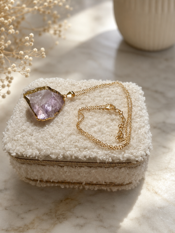 Amethist ketting goud nr 3