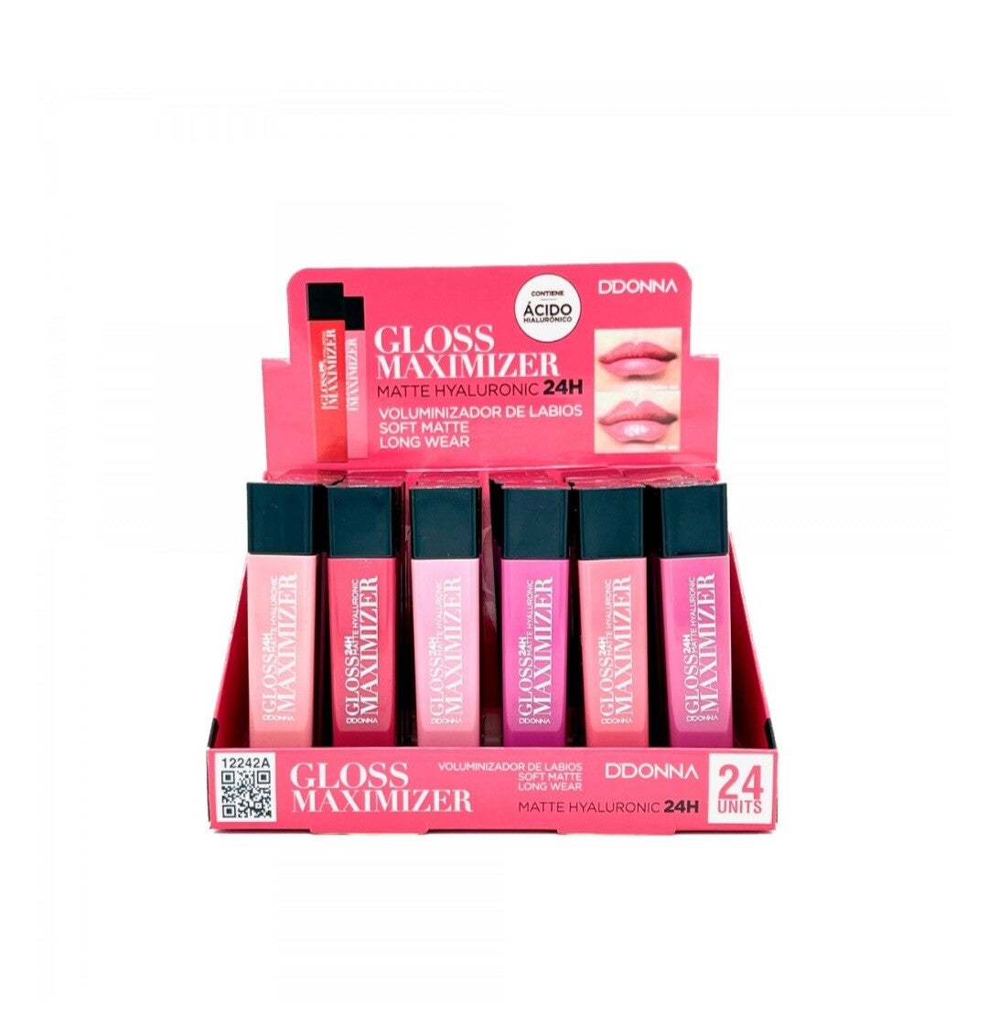 GLOSS MAXIMIZER HYALURONIC DDONNA, con efecto volumen instantáneo y larga duración.