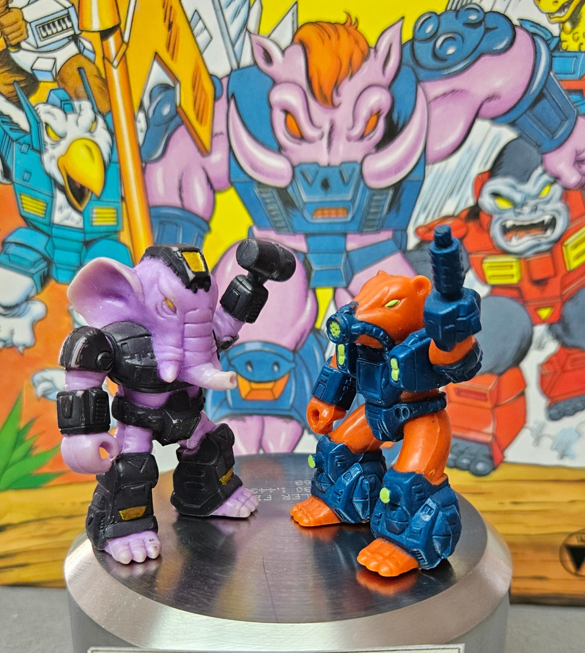 Battle Beasts Sledgehamer Elephant #8 + War Weasel #24