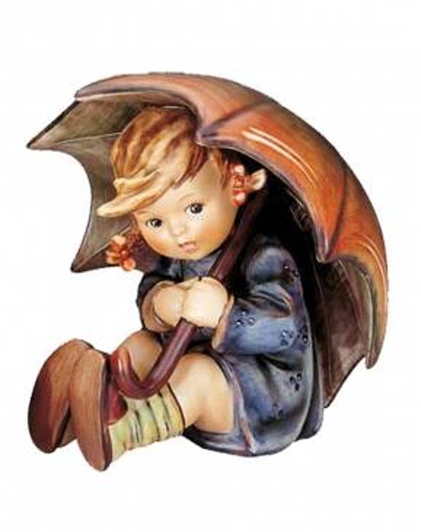 152/11/B Umbrella girl 13cm 5 inch